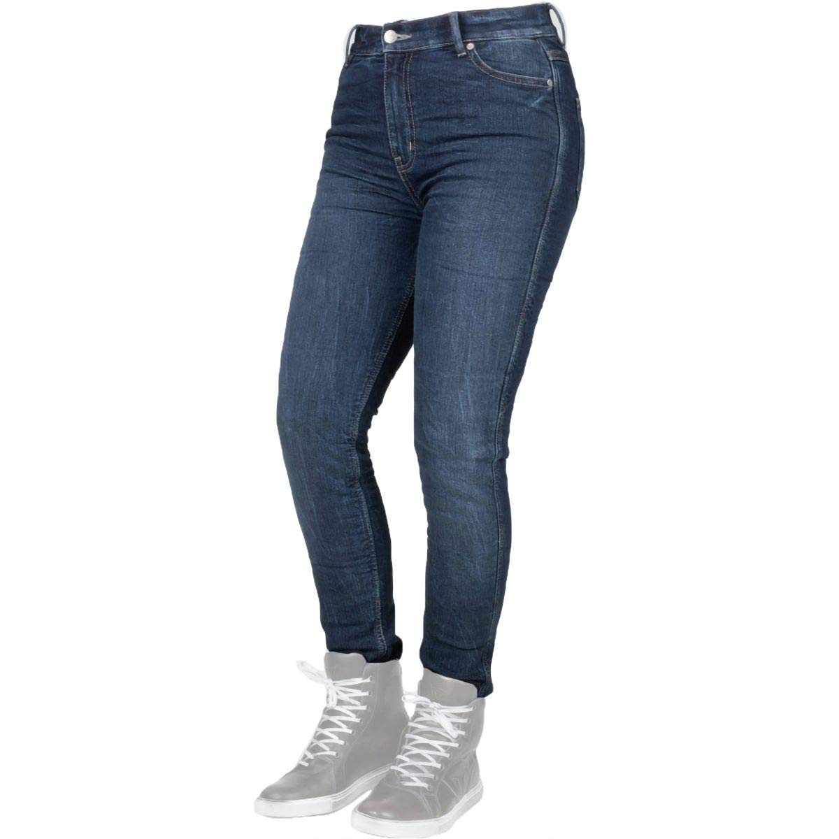 Bull-It Premium Unisex Stretch Denim Jeans for Men & Women - Classic Blue Wash, Size 31/W08 - Comfortable Slim Fit for Casual Wear, Office & Everyday Outfits