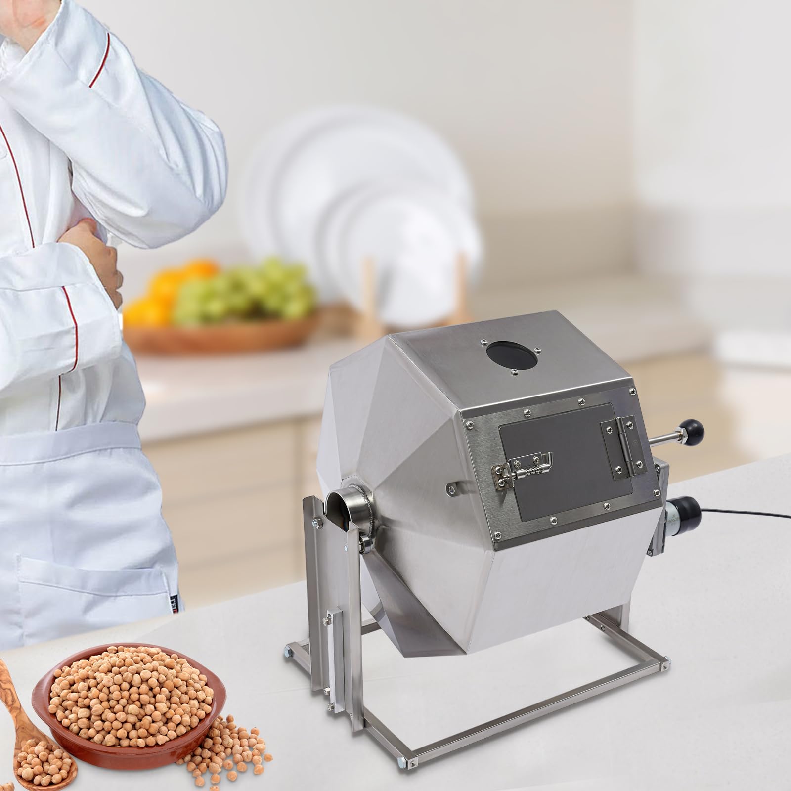 Commercial & Home Coffee Roaster Machine - 14.5L/3.83gal Stainless Steel Coffee Bean Roaster for Espresso, Cold Brew & Specialty Coffee - Perfect for Cafés, Roasteries & Home Baristas