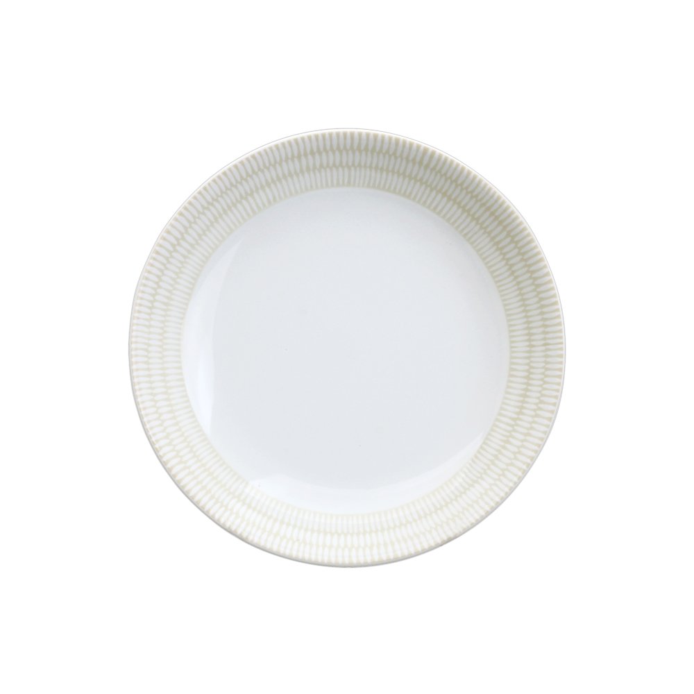 Premium Stoneware Soup Bowl Set - 6 White Ceramic Soup Plates (21 x 21 x 4.04 cm) for Elegant Dining, Restaurant Serving & Home Entertaining