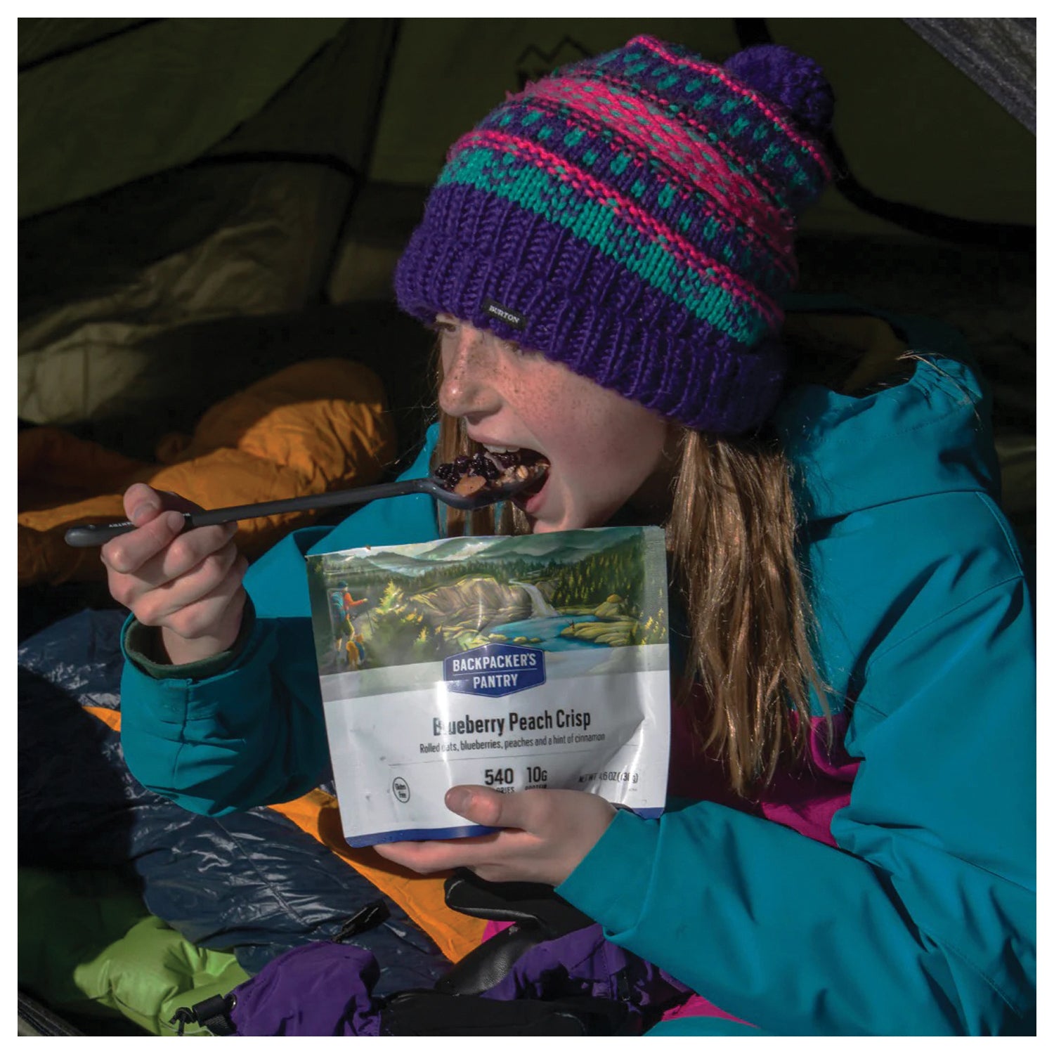 Backpackers Pantry Blueberry Peach Crisp - 2 Pack | Freeze-Dried Dessert for Camping, Hiking & Backpacking | Lightweight & Easy to Prepare Outdoor Meal