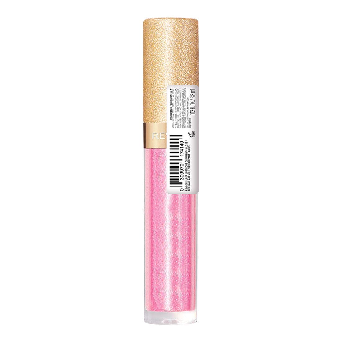 Revlon Super Lustrous Glimmer Gloss - Pink Prisma Shine (3.8ml) | Hydrating Lip Gloss for Everyday Wear, Date Night & Special Occasions