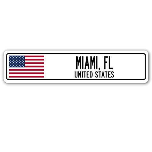 Milwaukee WI USA Street Sign - American Flag Themed City & Country Souvenir Gift for Home, Office, or Man Cave Decor