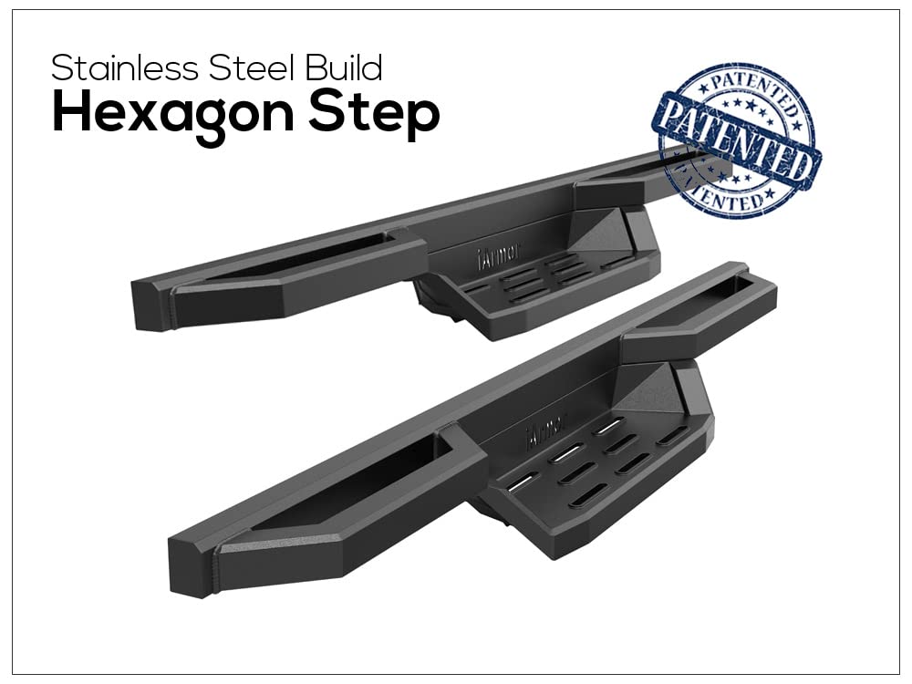 APS Stainless Steel Running Boards & Side Steps for Dodge Ram 1500 (2009-2018) & Ram 2500/3500 (2010-2024) - Heavy Duty Cab Length Nerf Bars for Off-Road Protection and Easy Entry/Exit