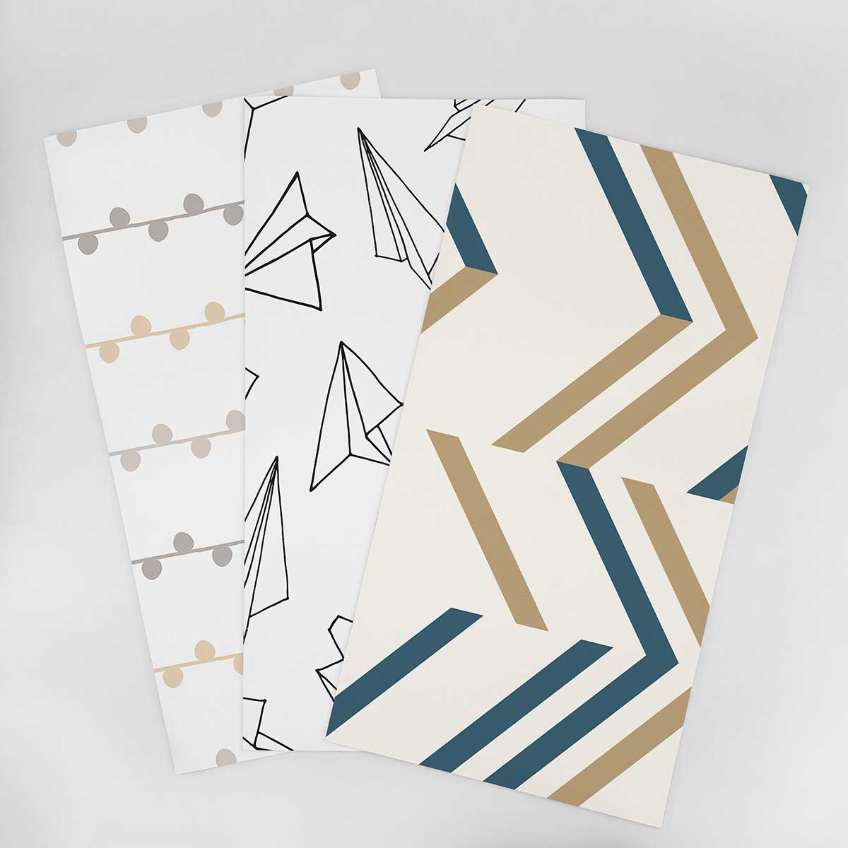 Kids Geometric Wallpaper Sample - Designer Selection 003 | Nursery, Playroom & Bedroom Decor