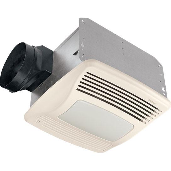 Broan QTXE110SFLT 110 CFM Ultra Quiet Bathroom Exhaust Fan with Humidity Sensor and LED Light - Perfect for Bathrooms, Laundry Rooms, and Small Spaces