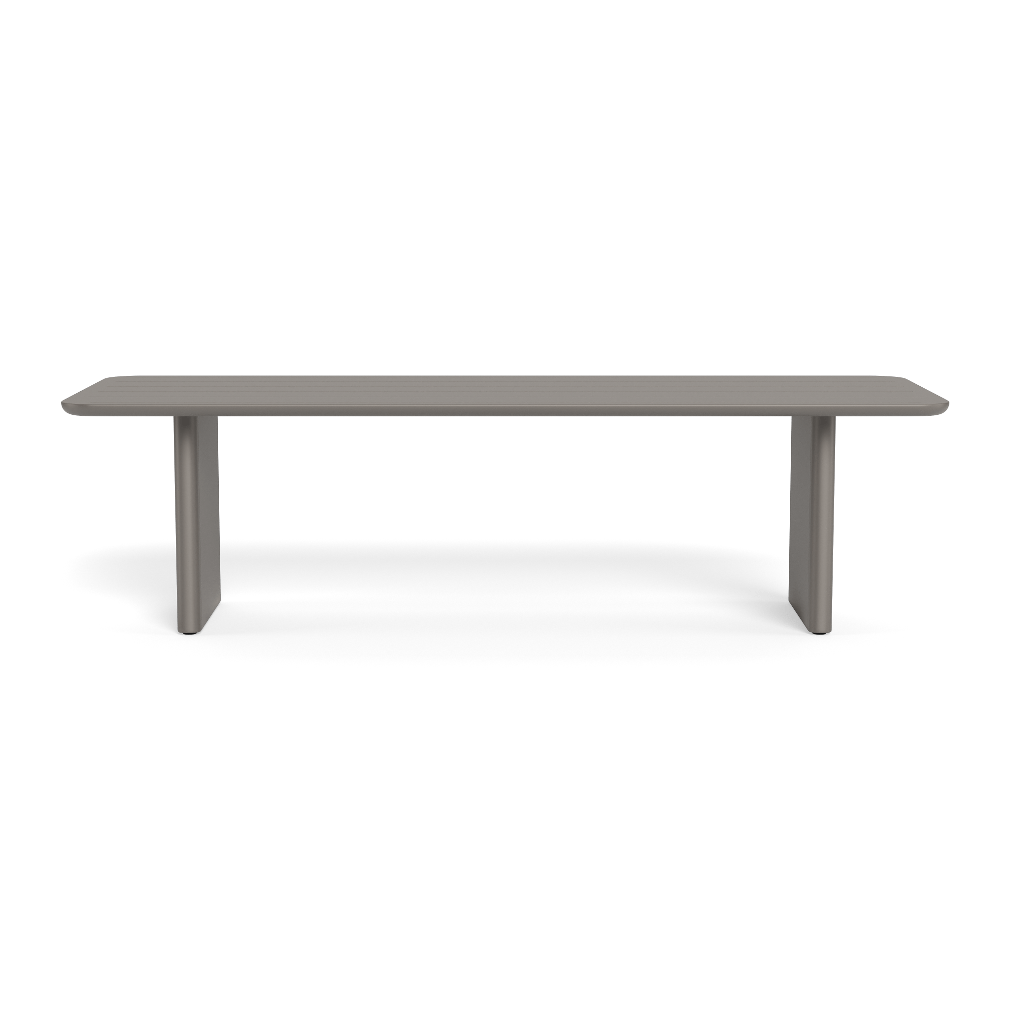 Victoria Aluminum Slatted Dining Table 108