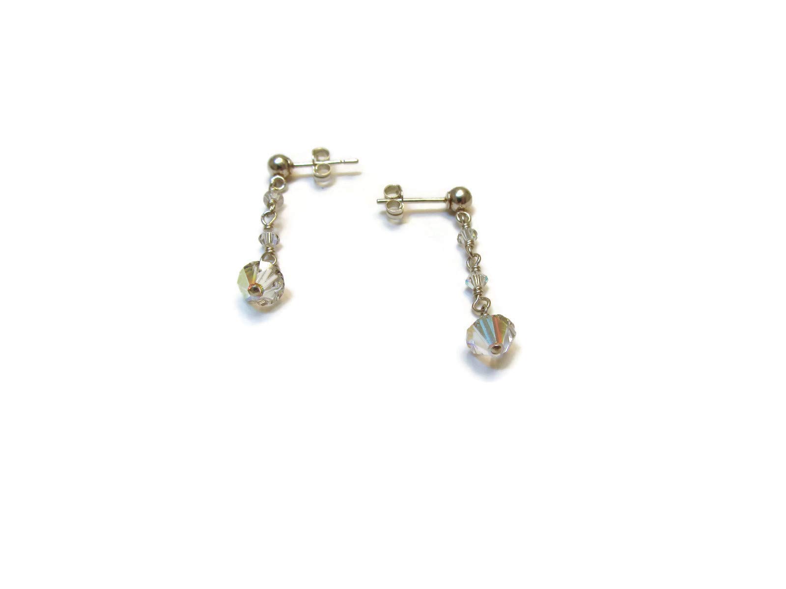 Elegant White Ice Crystal Necklace and Earring Set for Women - Perfect for Weddings, Parties & Special Occasions