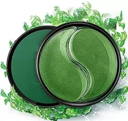 Crystal Black Eye Mask for Dark Circles & Puffy Eyes - Cooling & Soothing Eye Care Treatment for Sleep, Travel & Relaxation