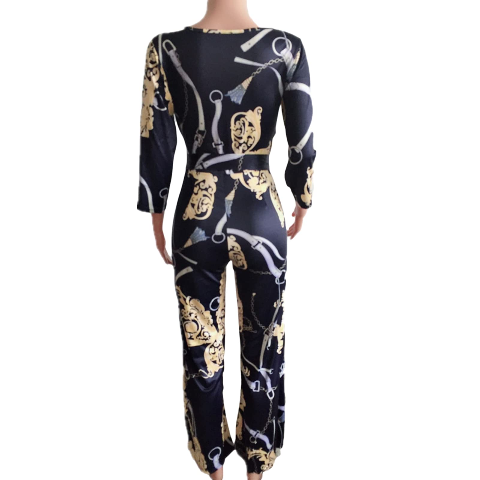 Lisa Colly Women's Summer Floral Print Wide Leg Jumpsuit - Casual Beach Romper with Long Pants for Vacation, Travel & Outdoor Activities