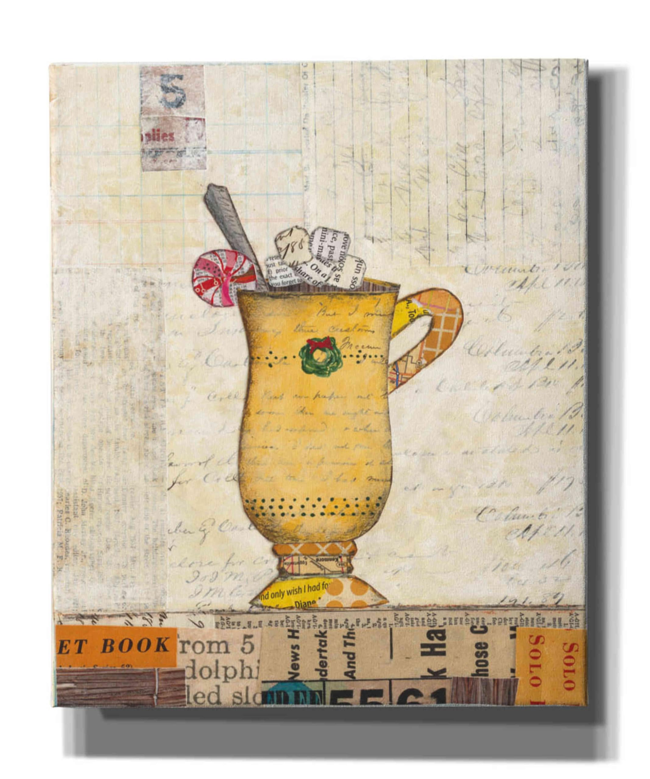 Epic Graffiti 'Cozy Cups IV' by Courtney Prahl - 20x24 Inch Canvas Wall Art for Living Room, Bedroom & Office Decor - Modern Abstract Painting for Home & Office Interior Design