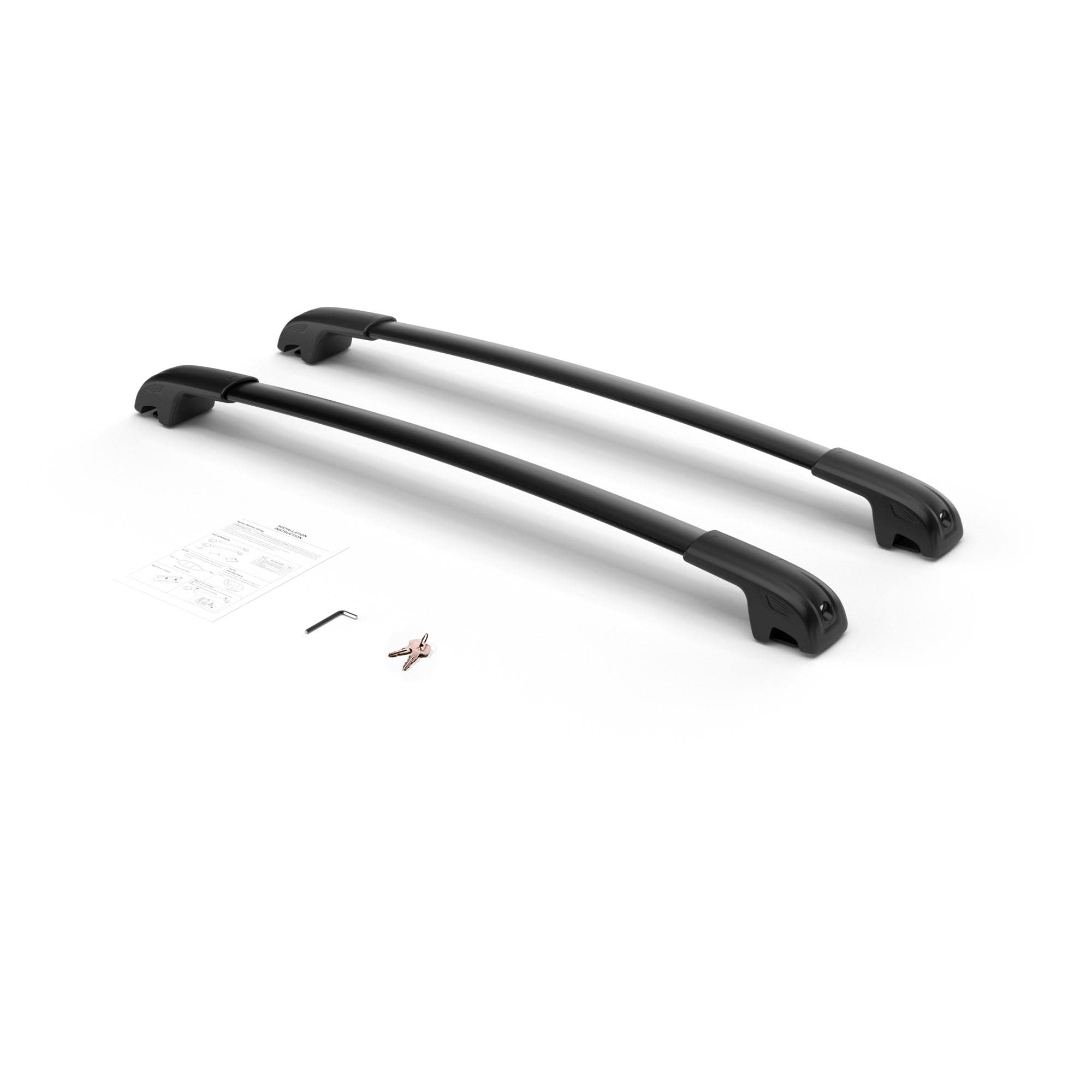 **2018-2023 Subaru Crosstrek & 2017-2023 Impreza Roof Rack Cross Bars – 220LBS Capacity, Heavy-Duty Aluminum, Anti-Corrosion, Lockable – Fits Luggage, Kayaks, Bicycles, Snowboards – Perfect for Road Trips & Outdoor Adventures**