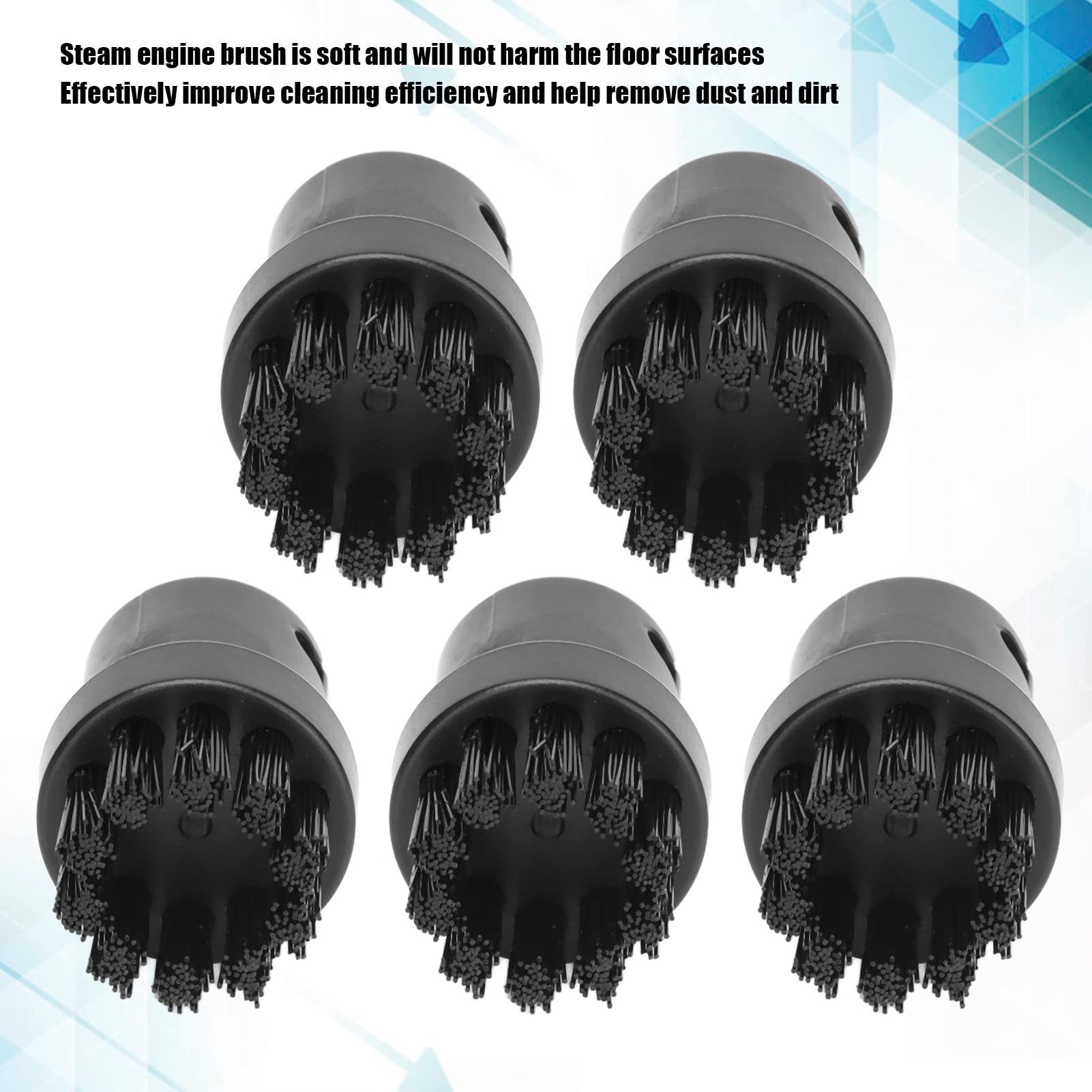 Zerodis 5PCS Steam Engine Brush Replacement for Karcher SC1 SC2 SC3 SC4 SC5 - Compatible with Steam Cleaners for Deep Carpet & Upholstery Cleaning
