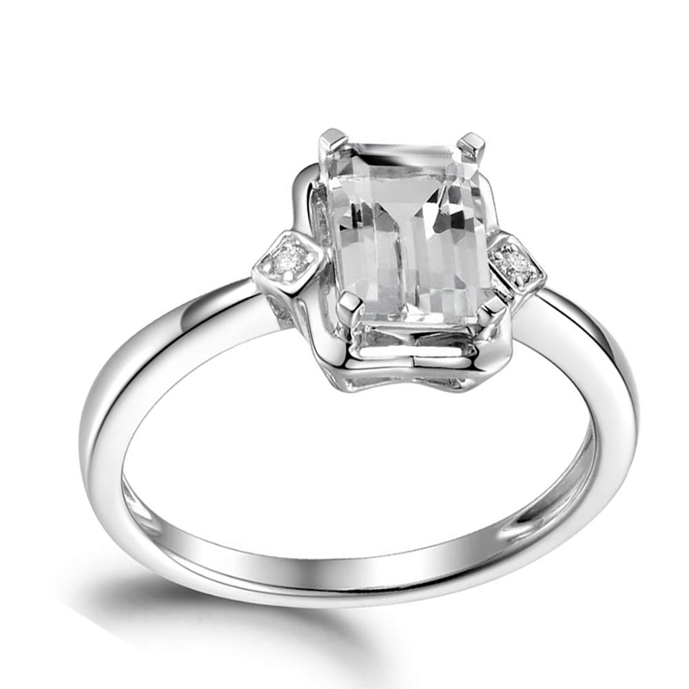 Ginger Lyne Candra Sterling Silver Engagement Ring for Women - Radiant Cut Wedding Band, Promise & Bridal Jewelry | Perfect for Proposals, Anniversaries & Special Occasions