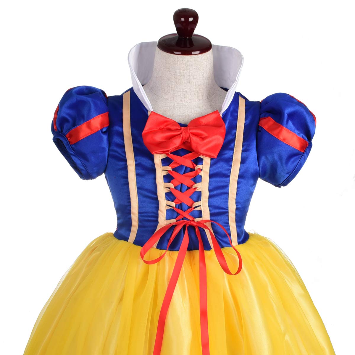 Lito Angels Little Girls' Princess Costume - Elegant Fancy Dress with Headband for Halloween, Birthday Party & Dress Up Play | Perfect for Kids' Costume Parties, Photo Shoots & Pretend Play