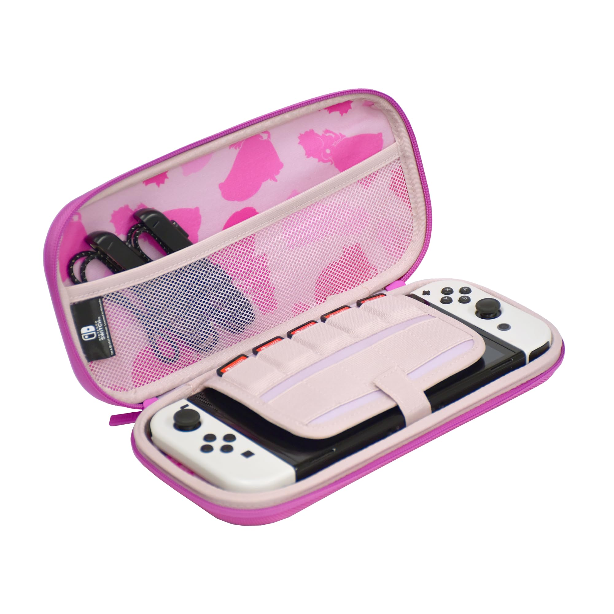 Official Nintendo Licensed HORI Premium Vault Case for Nintendo Switch - Princess Peach Edition | Protective Storage for Travel & Gaming Accessories