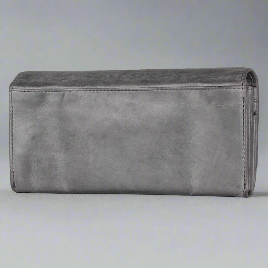 MET Women's Genuine Leather Clutch Wallet - Slim RFID Blocking Credit Card Holder for Everyday Use, Parties & Travel