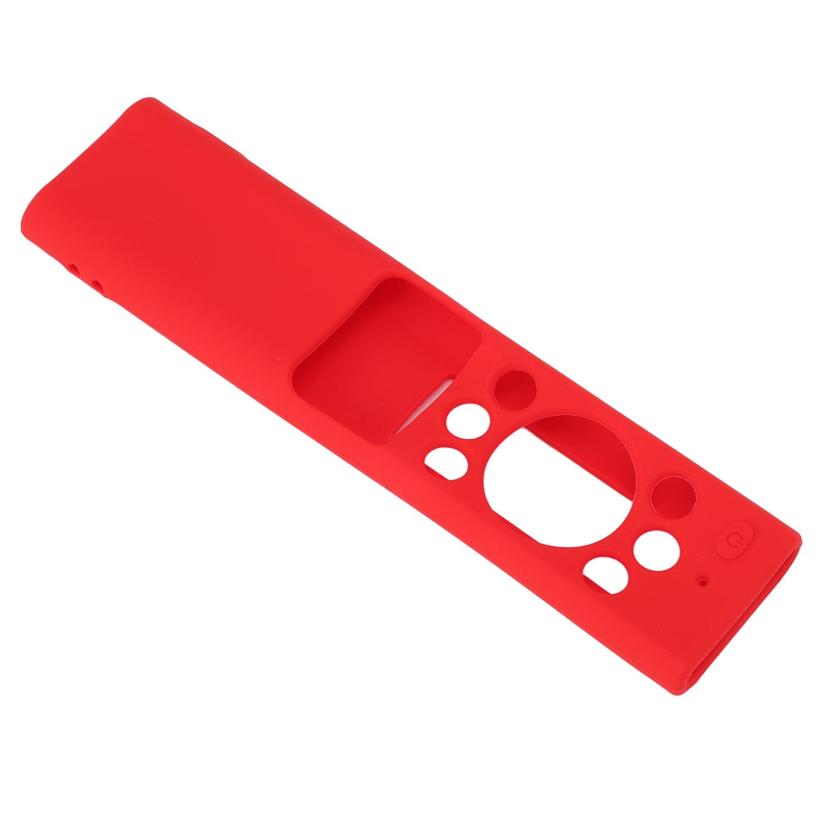 Okuyonic TV Remote Protective Case - Washable Soft Silicone Remote Control Cover with Lanyard for Smart TV, Universal Fit (Red) - Perfect for Living Room, Bedroom & Home Theater Use