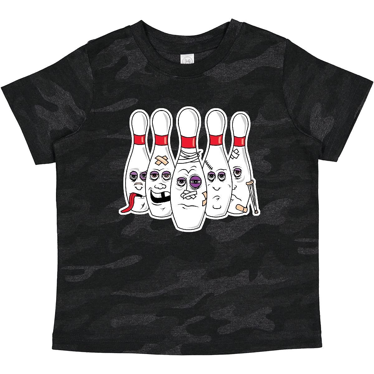 Inktastic Beat Up Bowling Pins Baby T-Shirt - Soft Cotton Cute Bowling-Themed Infant Shirt for Boys & Girls - Perfect for Bowling Parties, Family Outings & Casual Wear