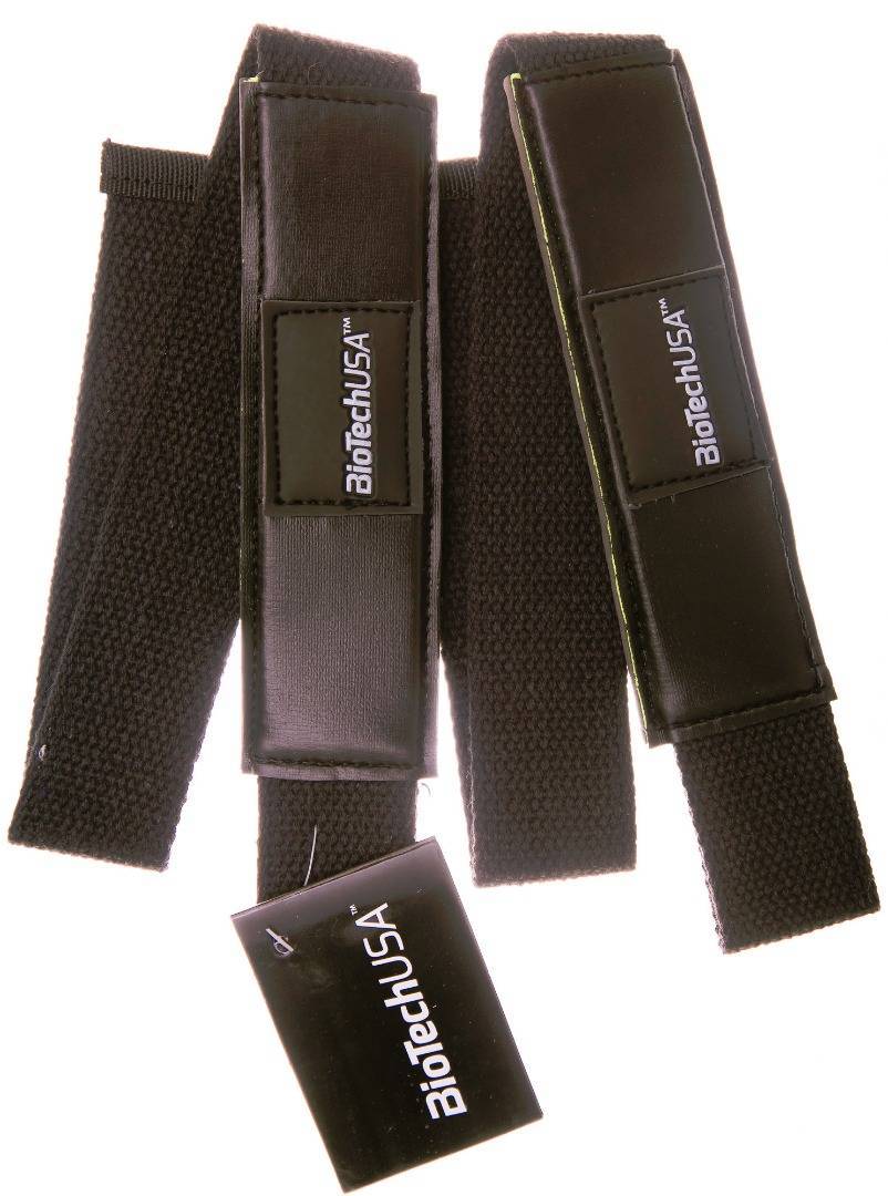 BioTechUSA Clinton Wrist Bands for Weightlifting & CrossFit - Black Fitness Wrist Support for Gym Training & Workout Accessories