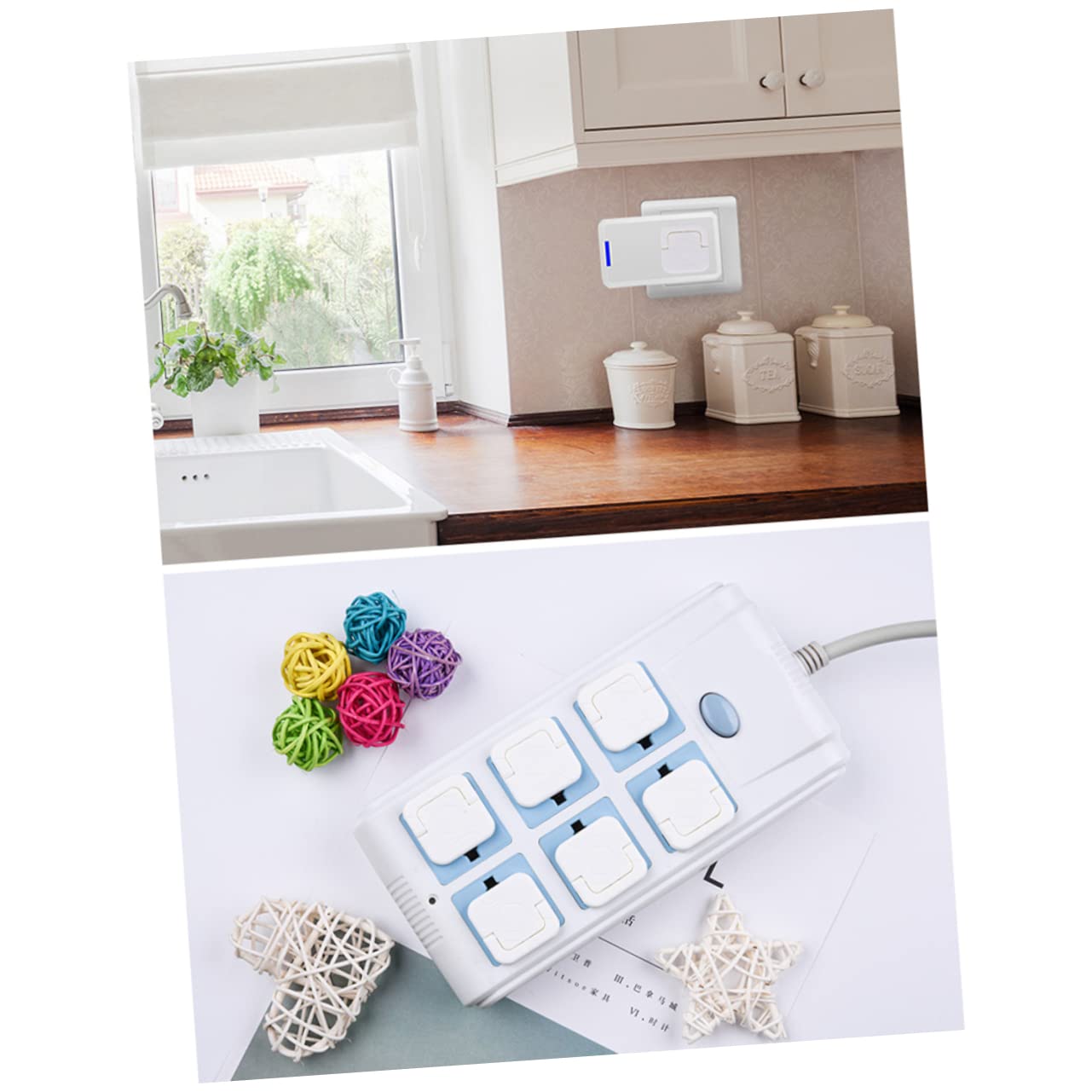 FAVOMOTO 2 Sets Child Proof Outlet Covers - 100 Pack White Electrical Socket Safety Plugs for Baby Proofing - Ideal for Homes, Nurseries & Playrooms