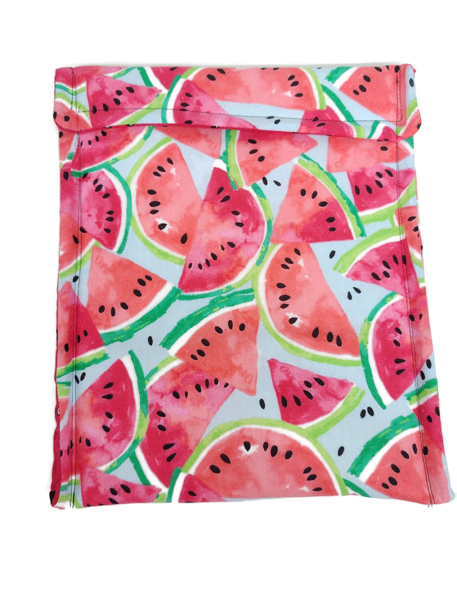 Microwave Potato Cooking Bag - Cotton Fabric Baked Potato Pouch for Quick & Easy Meals | Watermelon Print Design | Perfect for Kitchen, Camping & Meal Prep