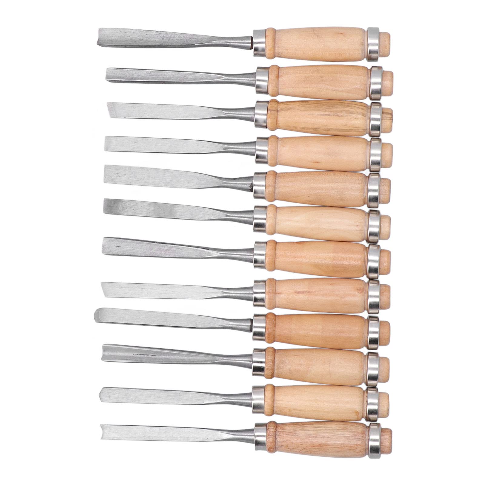 12Pcs Wood Turning Chisels Set - Professional Wood Parting Tools for Woodworking & Carving - 8 Inch Grinder Compatible Accessories - Perfect for DIY Projects, Furniture Making, and Wood Crafts