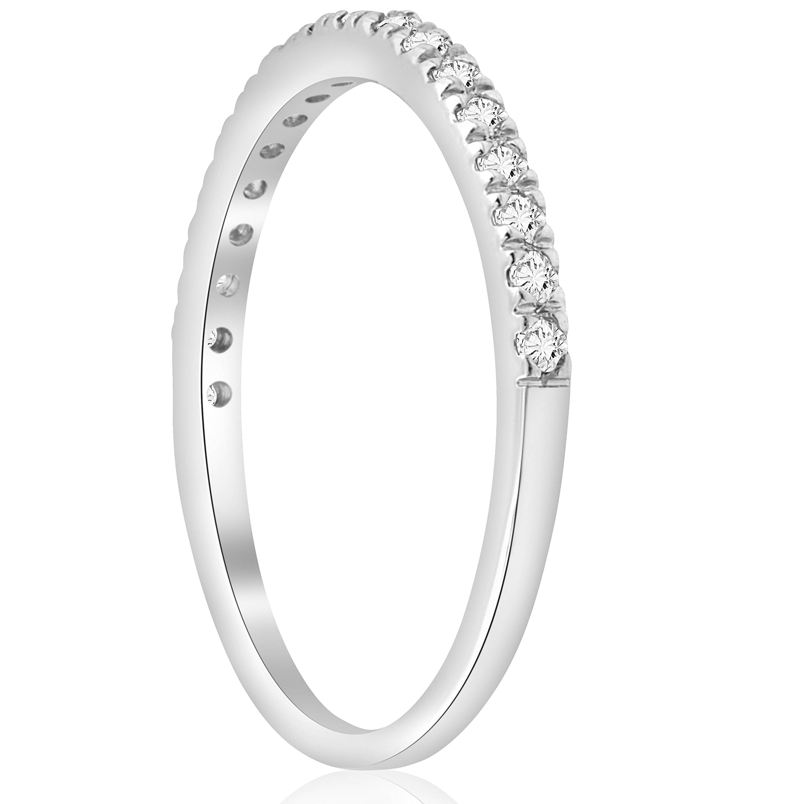 1/3 Carat Diamond Ring for Women - 10K White Gold Wedding & Anniversary Band - Perfect for Proposals, Engagements, and Special Occasions