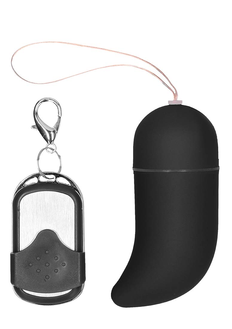 Shots Toys Rechargeable Vibrating G-Spot Egg Bullet - Waterproof Silicone Massager for Women, Black, Medium Size - Perfect for Couples Play & Solo Pleasure