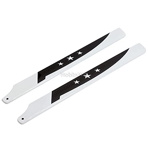 325mm Carbon Fiber Main Blades for 450 Size Electric RC Helicopter - Durable Upgrade Parts for Aerial Photography & 3D Flight Stunts