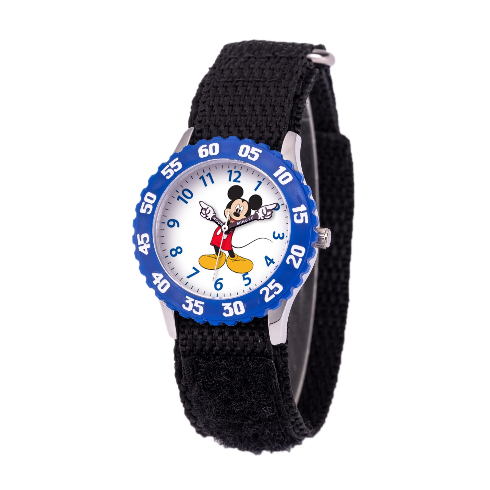 Disney Mickey Mouse Kids Watch - Stainless Steel Analog for Learning Time | School & Play
