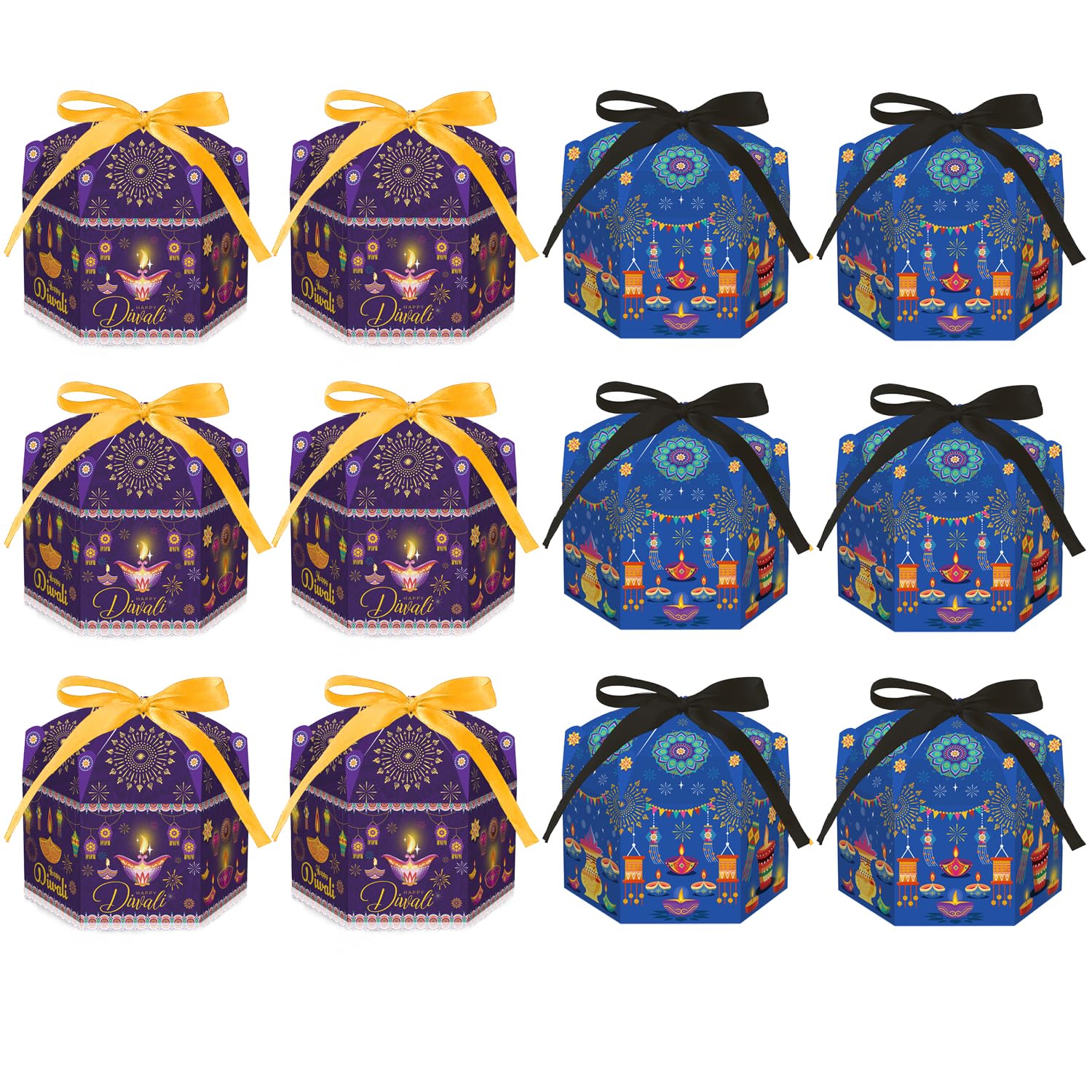 KYMY Diwali Treat Box - 12pcs Candy Gift for Festival of Lights | Party Favors & Home Decor