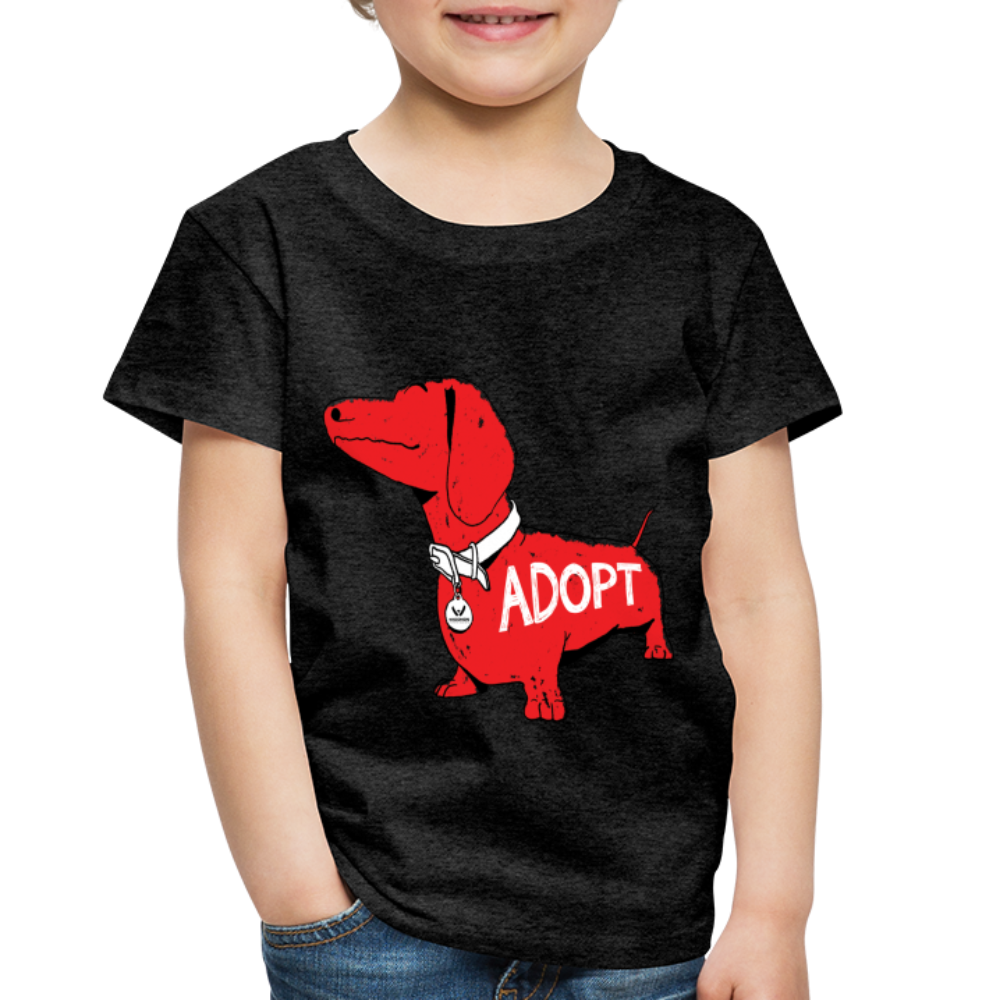 Premium Big Red Dog Toddler T-Shirt - Soft Cotton Kids Tee for Boys & Girls - Perfect for Playdates, Daycare & Family Outings