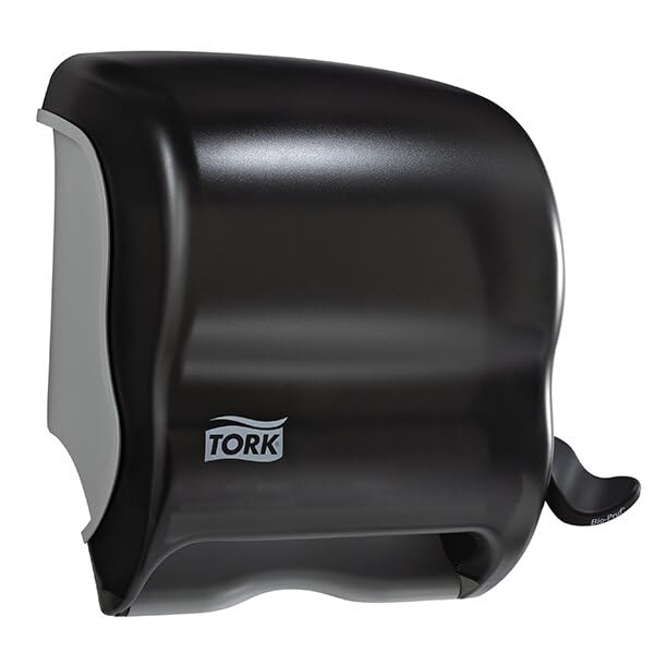 Tork Paper Hand Towel Roll Lever Dispenser Smoke H21 - High-Capacity 83TR for Restaurants, Offices & Public Restrooms | Commercial-Grade Paper Towel Dispenser
