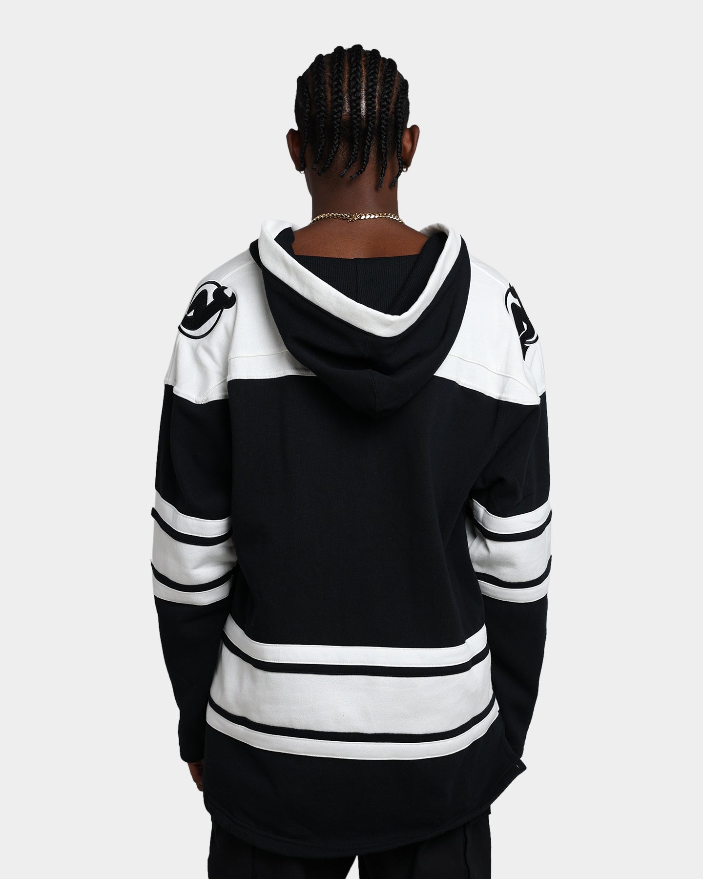 47 Brand New Jersey Devils Superior Lacer Hoodie - Jet Black NHL Hockey Fan Apparel for Men & Women - Perfect for Game Day, Tailgating and Cold Weather