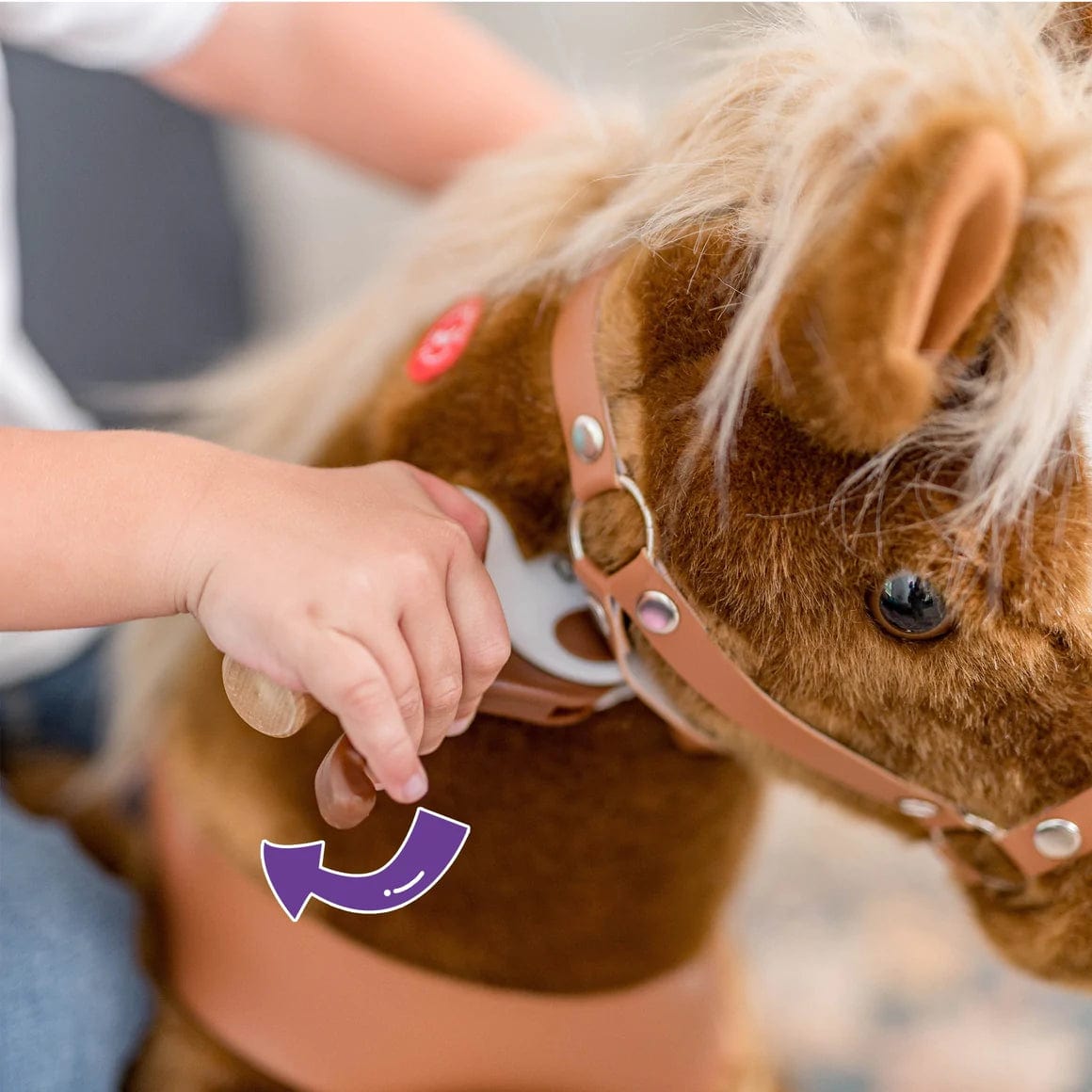 Ponycycle Ride-On Toy for Kids Ages 4-8 | Medium Size | Interactive Rocking Horse for Indoor & Outdoor Play | Perfect Birthday Gift for Boys & Girls