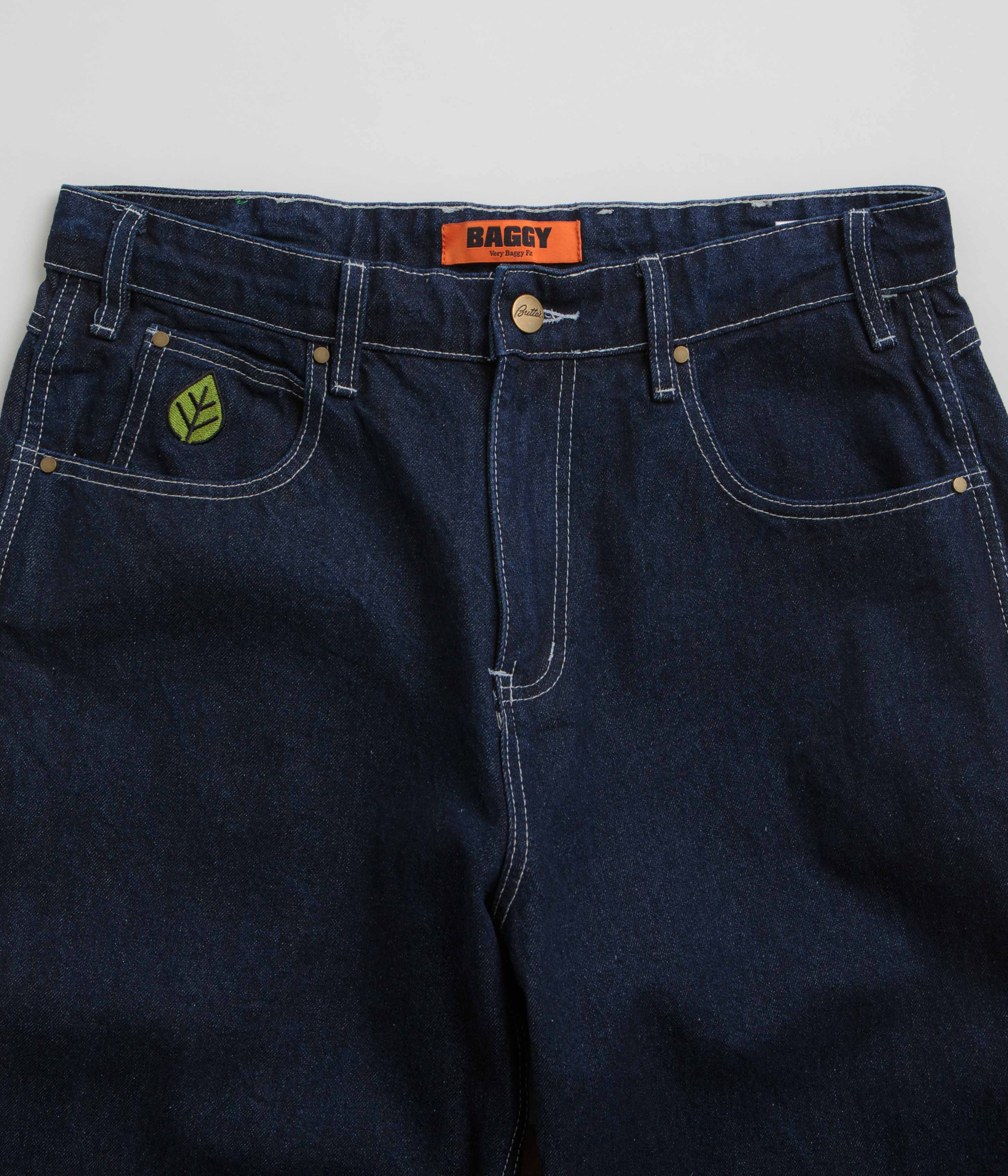 Butter Goods Heavyweight Weatherproof Jeans for Men - Dark Indigo Wash, Durable Workwear & Outdoor Denim Pants for Hiking, Construction & Cold Weather