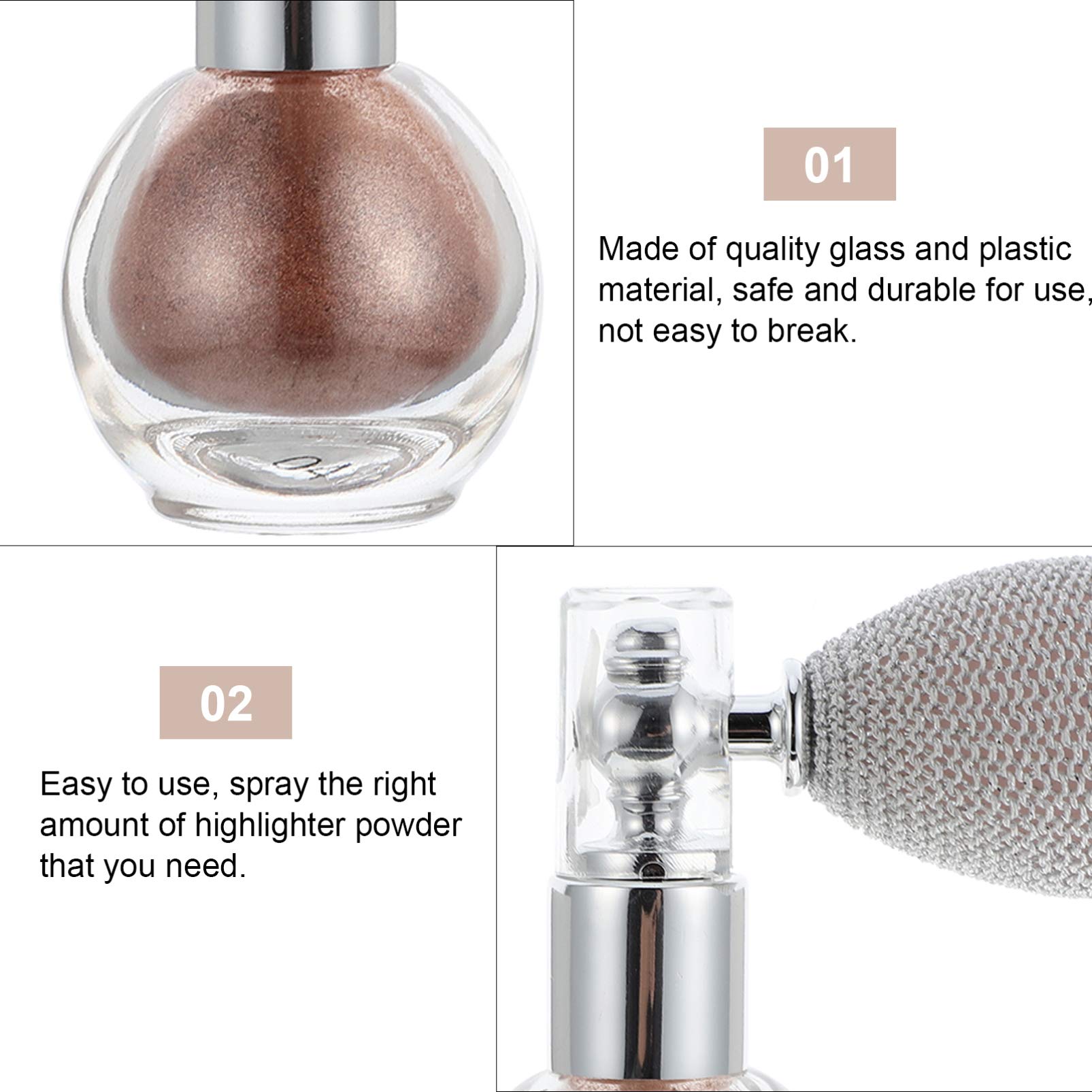 Sparkling Copper Body Glitter Spray - Shimmer Highlighter for Women's Makeup & Hair | Perfect for Parties, Festivals & Special Occasions