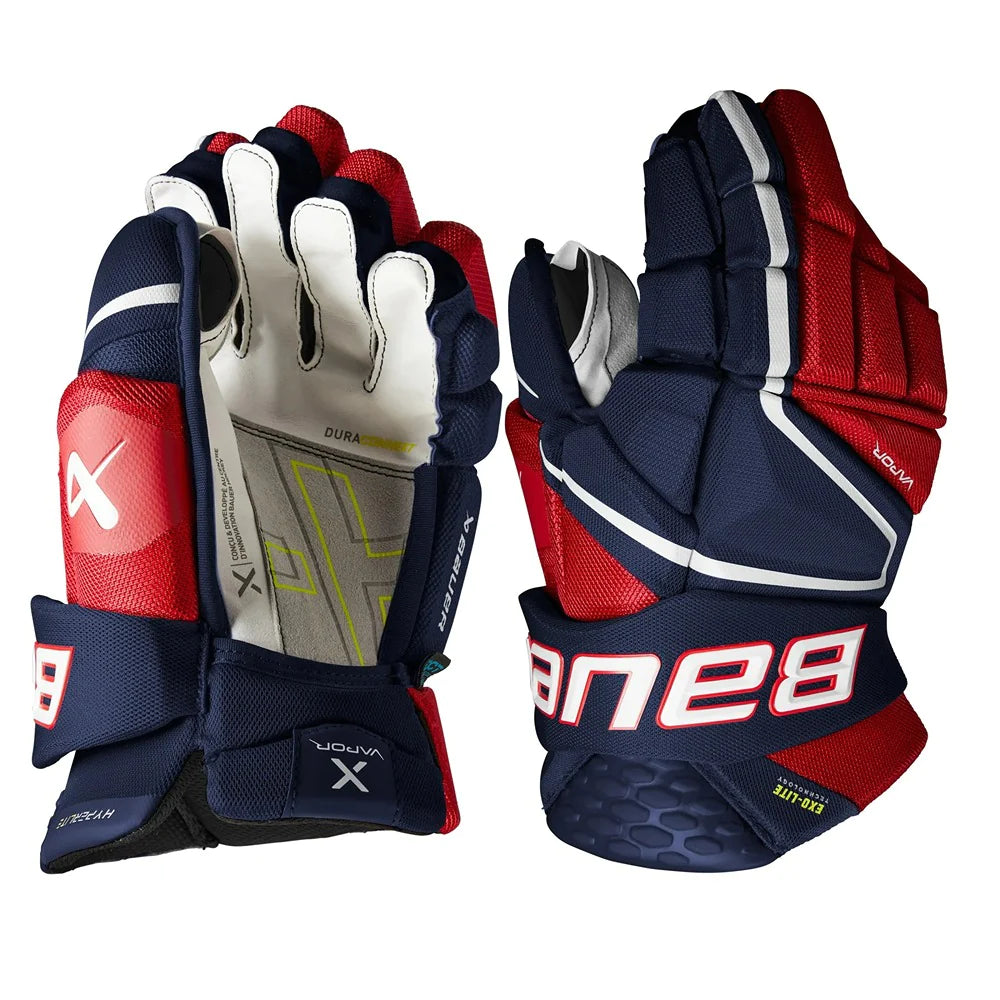 Bauer Vapor Hyperlite Senior Hockey Gloves - Lightweight & Durable for Ice Hockey Players - Perfect for Games, Practice & Training