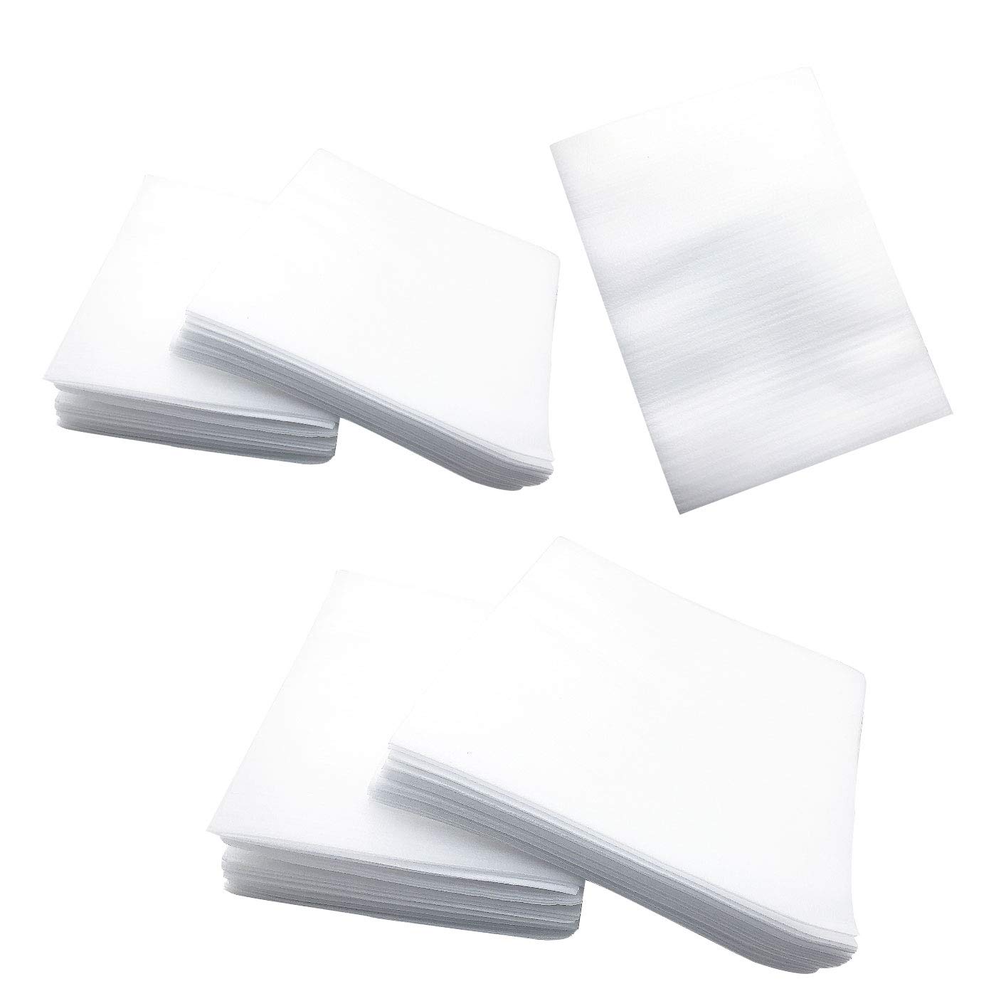 100 Pack White Cushion Foam Pouches - Protective Moving Wrap for Dishes, Cups & Furniture - Bubble-Free Packing Supplies for Shipping & Storage - Ideal for Home Moving, Online Sellers & Gift Packaging