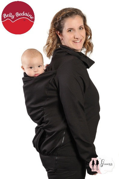 Kangaroo Babywearing Sweater for Moms - Soft & Stretchy Belly Band Wrap for Newborns - Perfect for Nursing, Bonding & Hands-Free Parenting