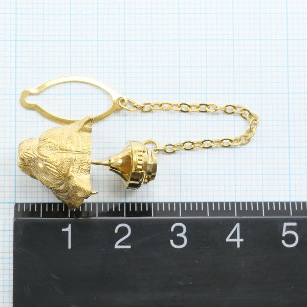 18K Yellow Gold Diamond Pin Brooch for Women - Elegant Vintage Jewelry Gift for Weddings, Parties & Special Occasions