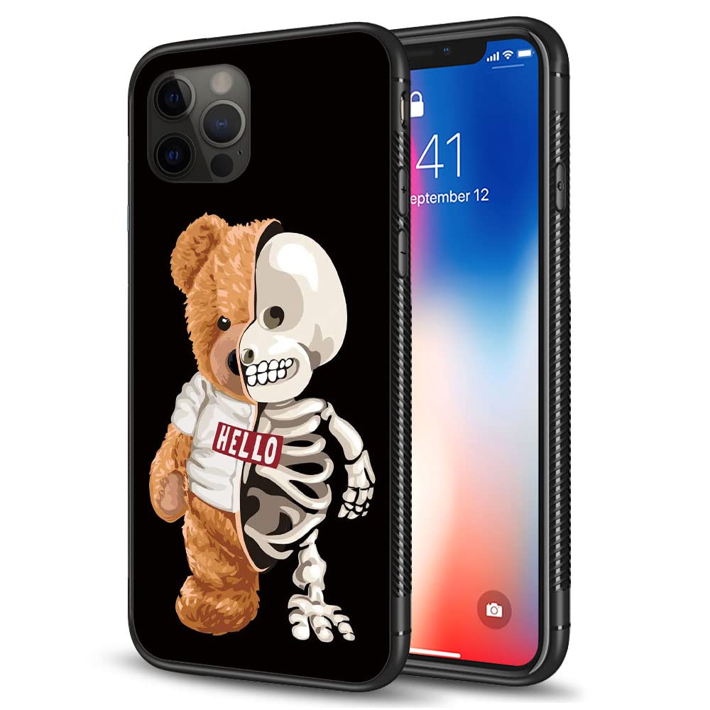 YiXinBB iPhone 12 Pro Max Case - Cute Baby Bear Design Soft TPU Shockproof Cover for Women & Men | Perfect Gift for Kids & Fans | Durable Protection for Everyday Use