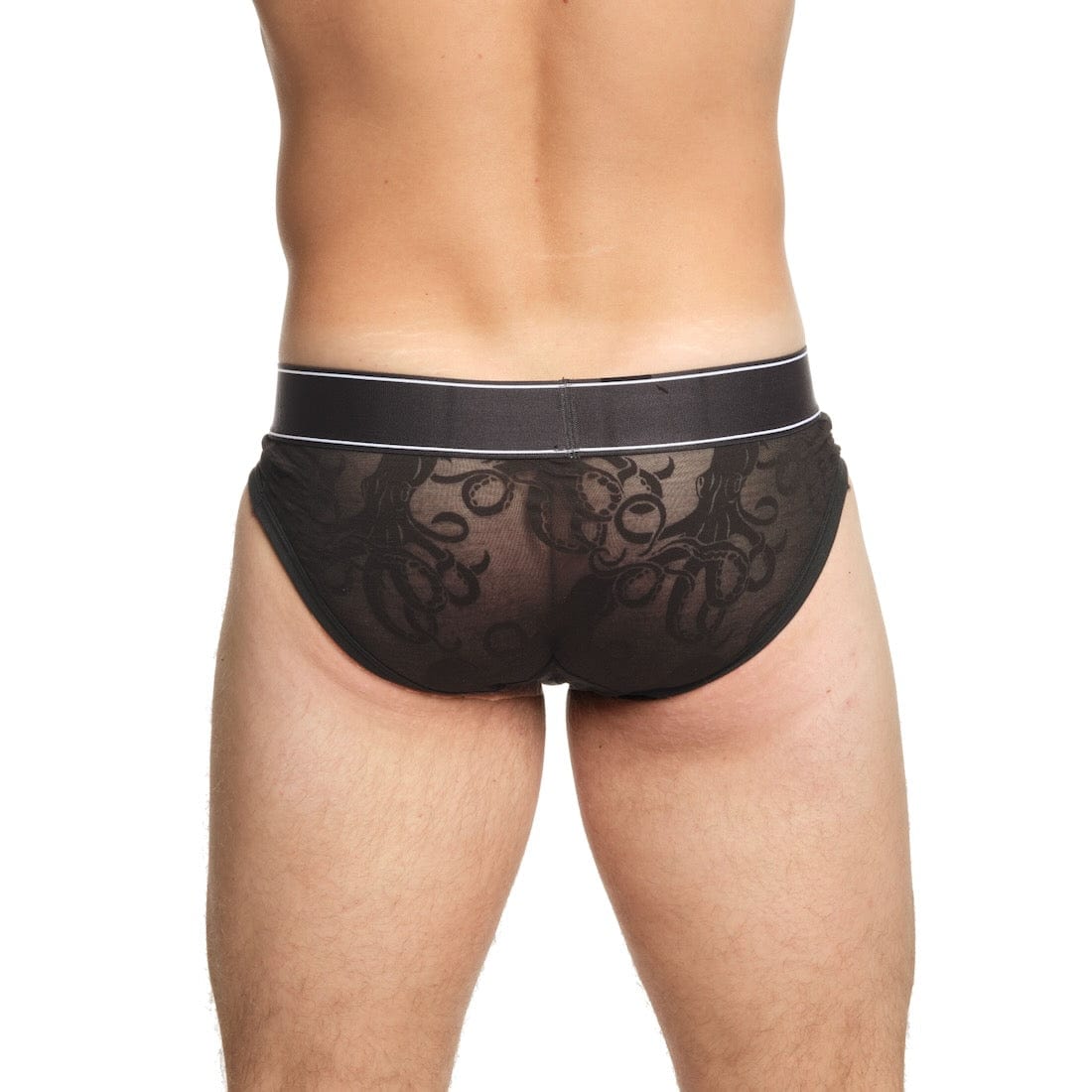 Octopus Burnout Black Brief - Soft & Comfortable Men's Underwear for Everyday Wear - Perfect for Work, Gym & Relaxation