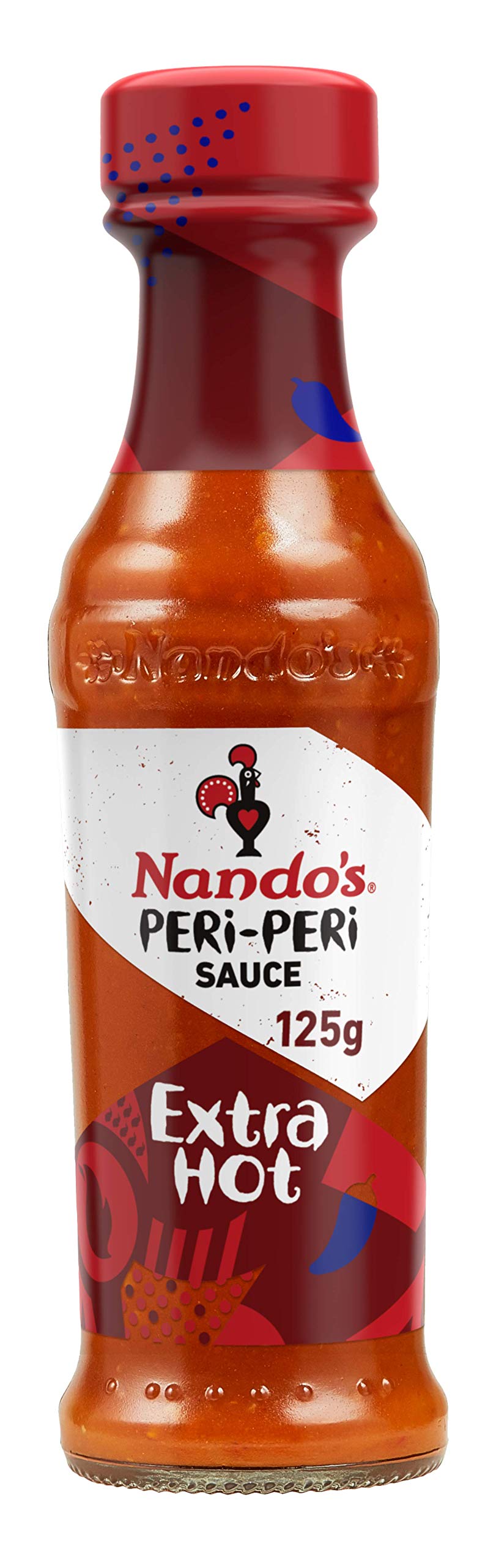 Nando's Extra Hot Peri-Peri Sauce - 125ml | Authentic African Chili Pepper Hot Sauce for Grilling, Marinades & Cooking | Perfect for Chicken, Wings & BBQ