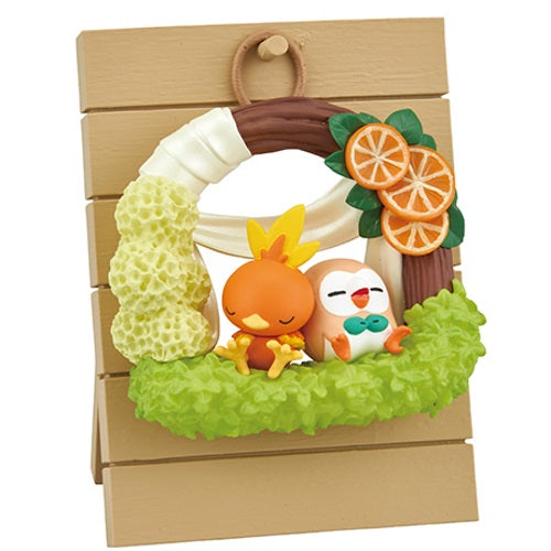 Pokemon Wreath Collection Happiness Re-Ment 2 Inch Mini Figure - Cute Collectible Toy for Display, Gift Giving & Anime Decor