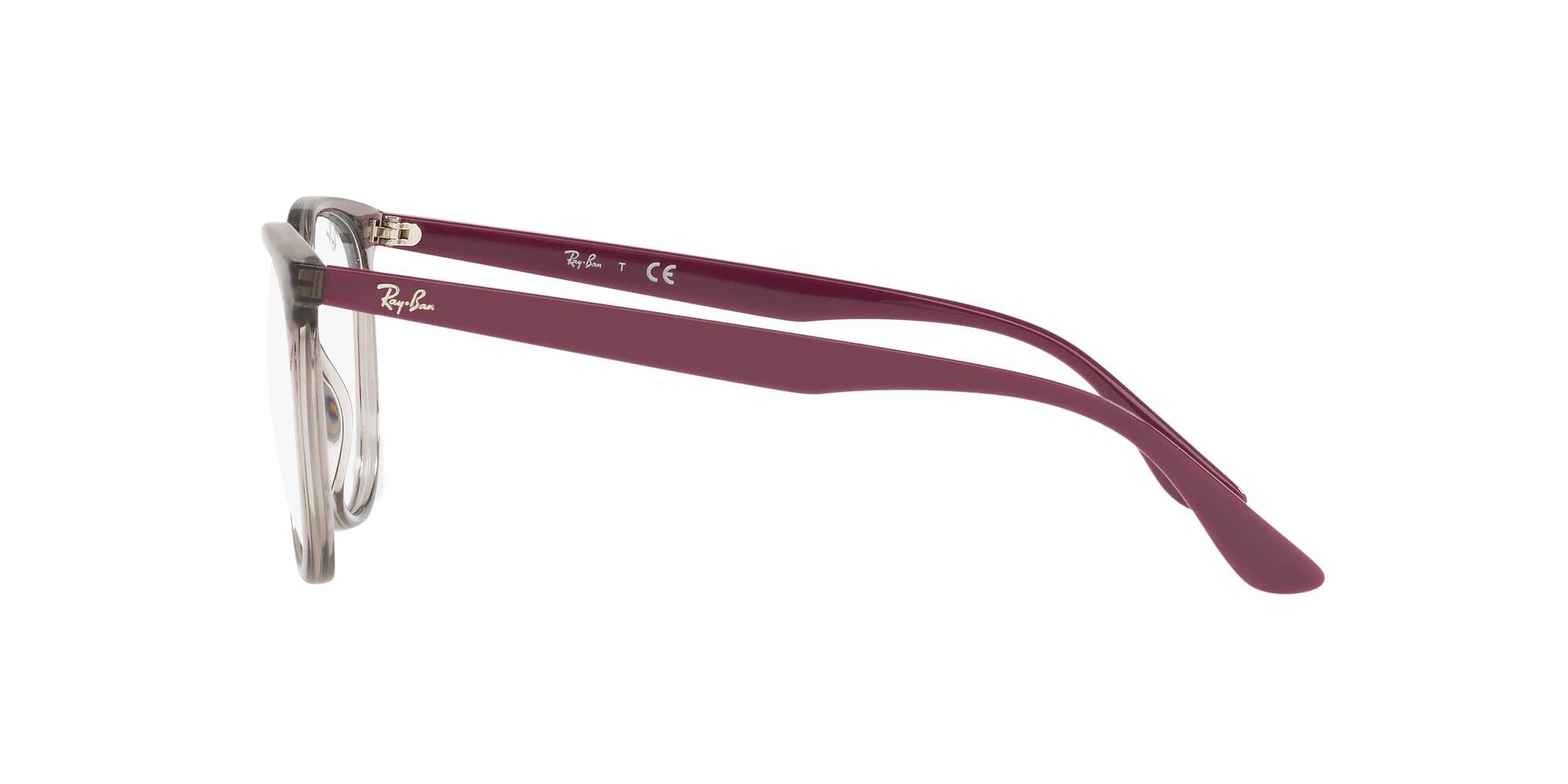 Ray-Ban Women's Rx4378vf Low Bridge Fit Square Prescription Eyeglass Frames for Small Faces | Lightweight & Comfortable for Daily Wear, Work & Driving
