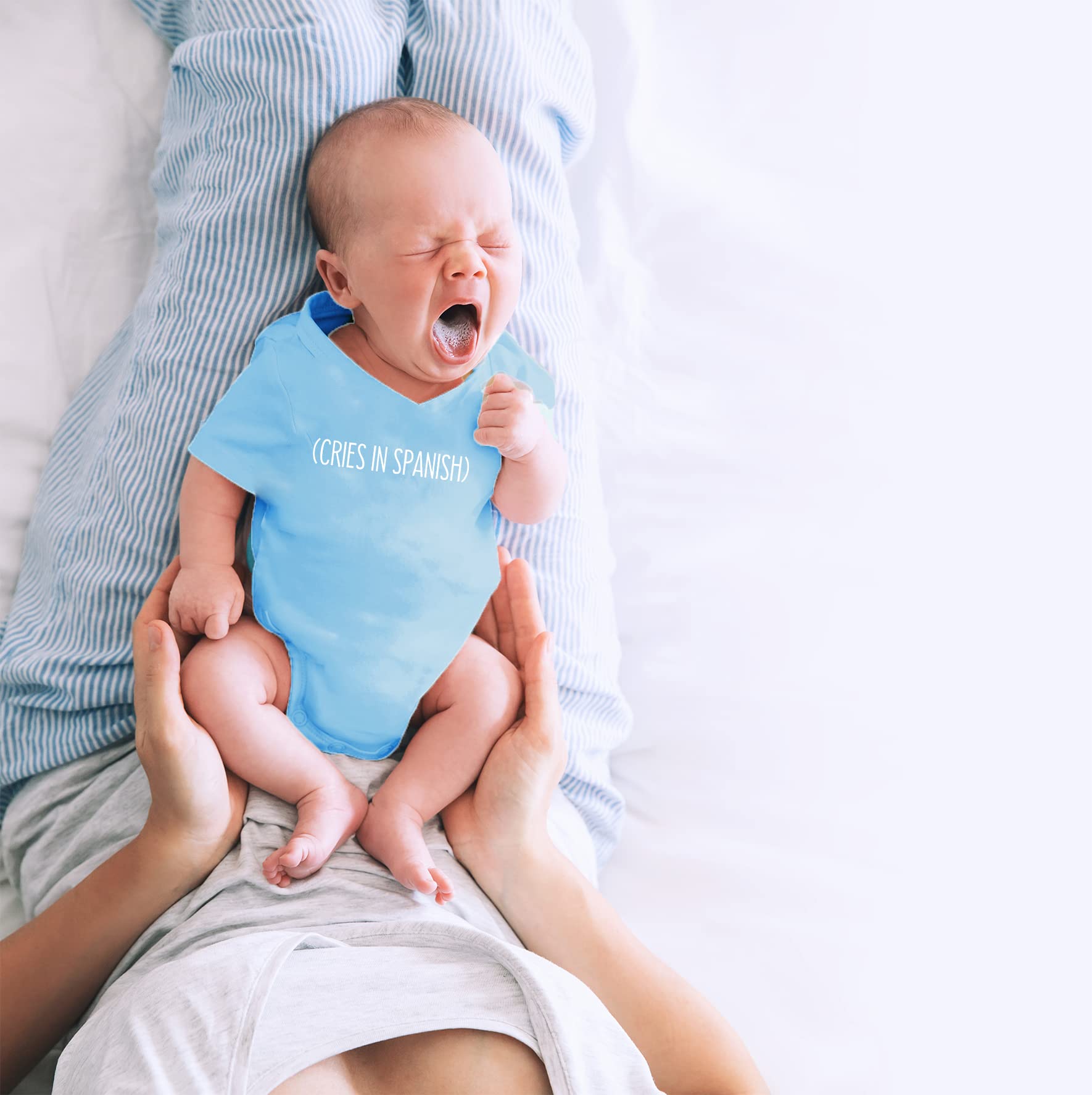 Funny Spanish Crying Baby Bodysuits - CBTwear Newborn Outfits for Boys & Girls | Perfect for Photo Shoots, Birthdays & Playdates