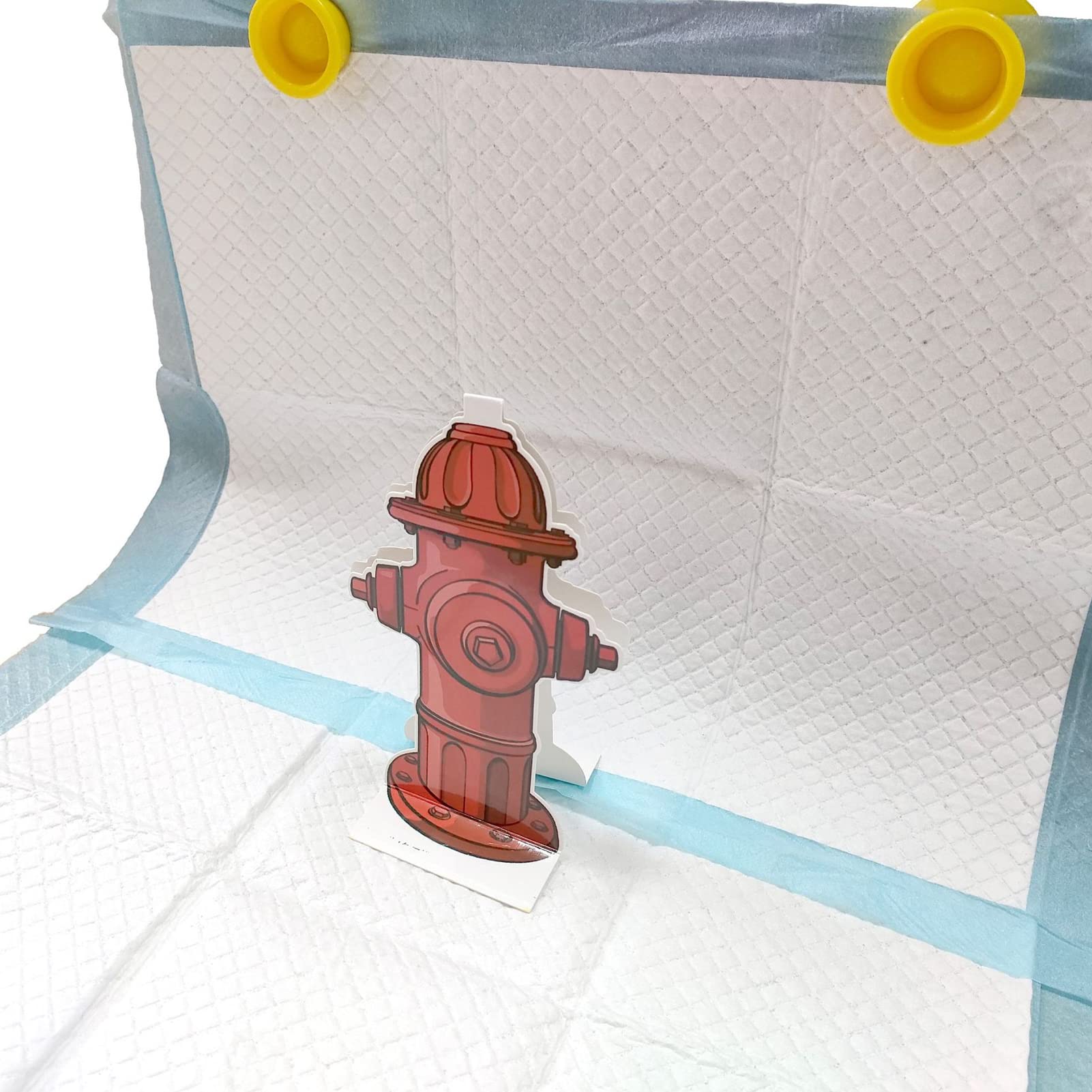 10pcs Fire Hydrant Shaped Dog Training Pads - Super Absorbent Puppy Pee Pads for Potty Training - Indoor/Outdoor Use for Puppies & Small Dogs - Perfect for Crate Training, Housebreaking & Travel