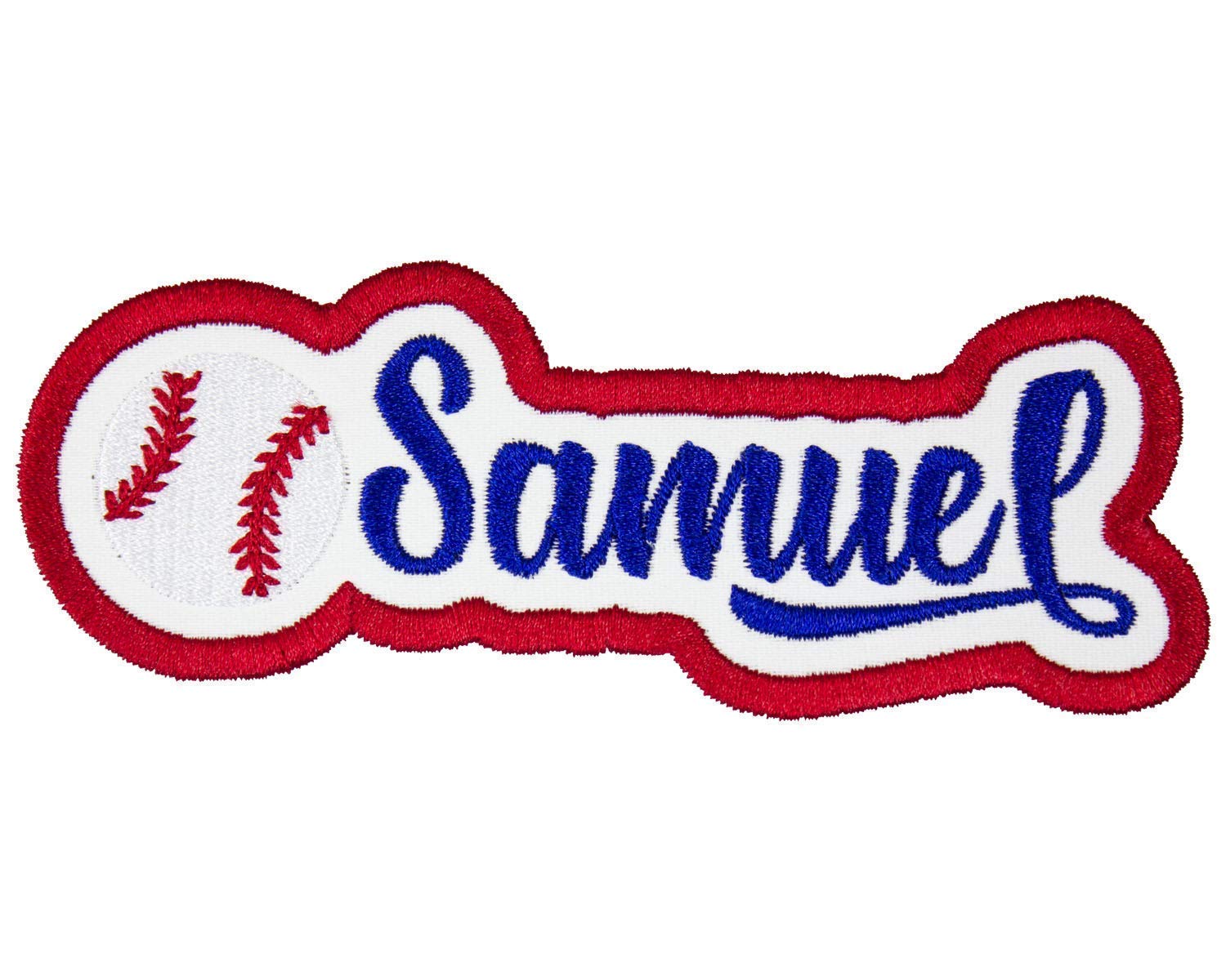 Custom Baseball Name Patch - Sew On or Iron On Personalized Applique for Jerseys, Hats & Bags | DIY Sports Team Uniform & Fan Gear
