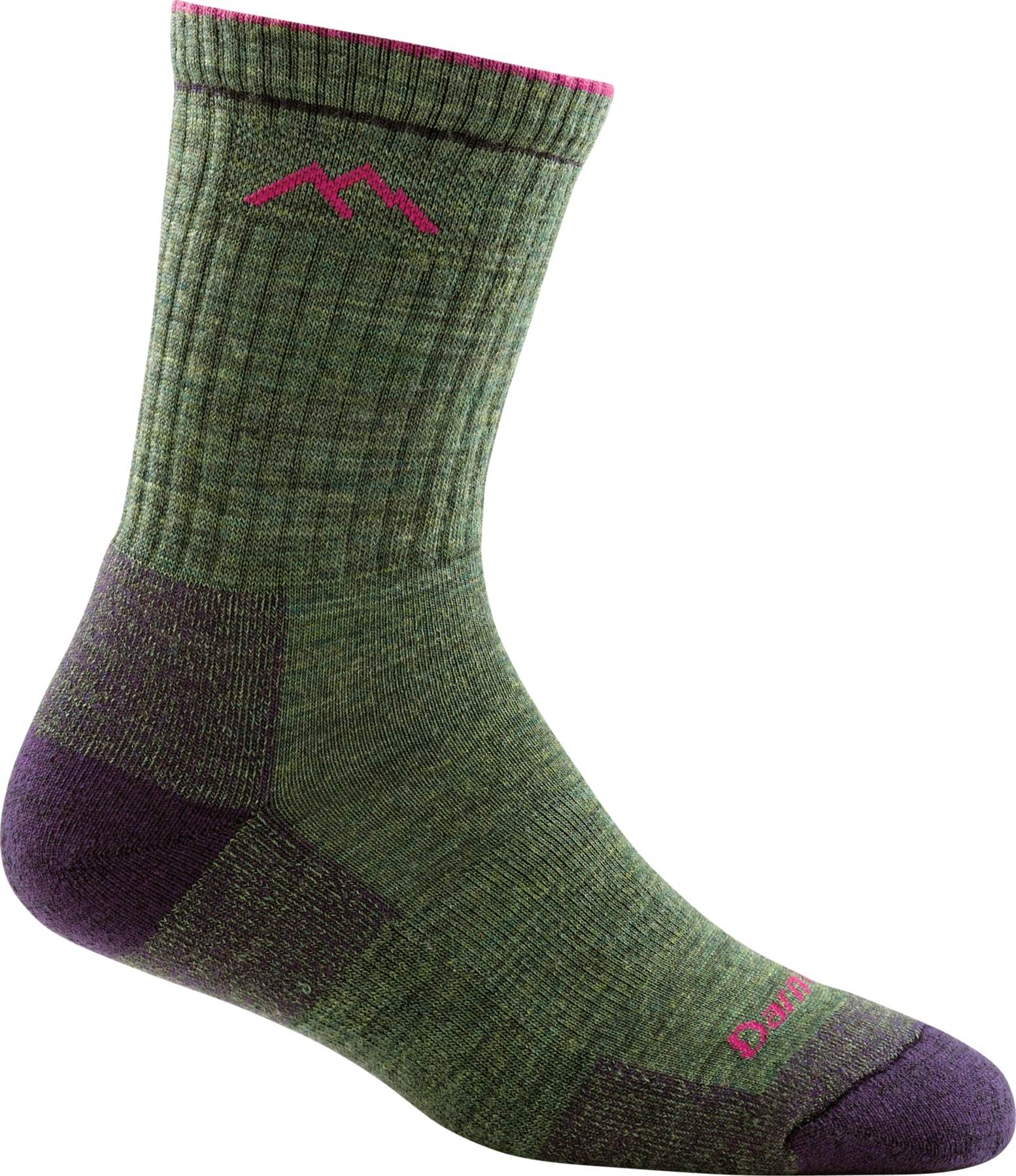 Darn Tough Women's Hiking Socks - Midweight Micro Crew Cushion Socks for Outdoor Adventures, Trail Running & Cold Weather Activities